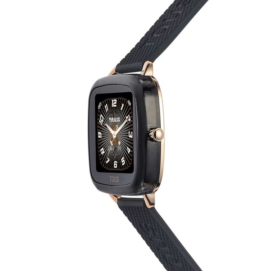 Tous Joyeria Antonio Cumplido | Reloj Smart Tous D-Connect Dorado Correa Negra