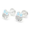 Beb Joyeria Antonio Cumplido | Pendientes Plata C Rculo Mariposa Azul