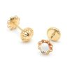 Beb Joyeria Antonio Cumplido | Pendientes Oro Flor Blanca