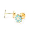 Beb Joyeria Antonio Cumplido | Pendientes Oro Flor Azul