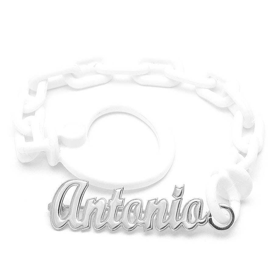 Beb Joyeria Antonio Cumplido | Chupetero Plata Beb Nombre Personalizable