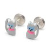 Beb Joyeria Antonio Cumplido | Pendientes Plata Gato Gris