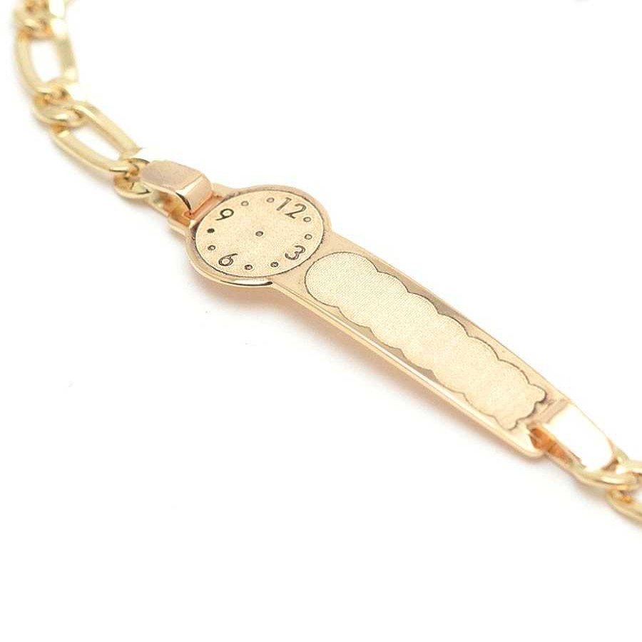 Beb Joyeria Antonio Cumplido | Pulsera Oro Beb Reloj Placa Nombre