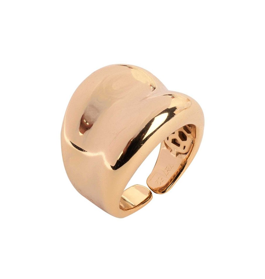 Sortijas Joyeria Antonio Cumplido | Anillo Dorado Grande Liso