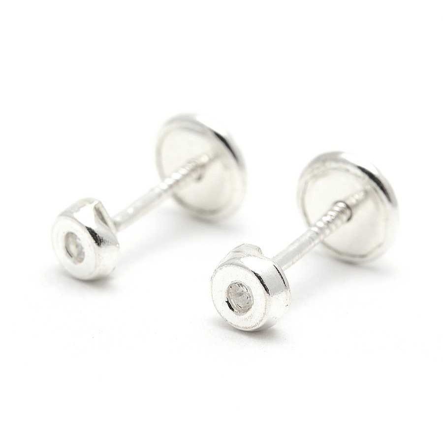 Beb Joyeria Antonio Cumplido | Pendientes Plata C Rculo Circonita