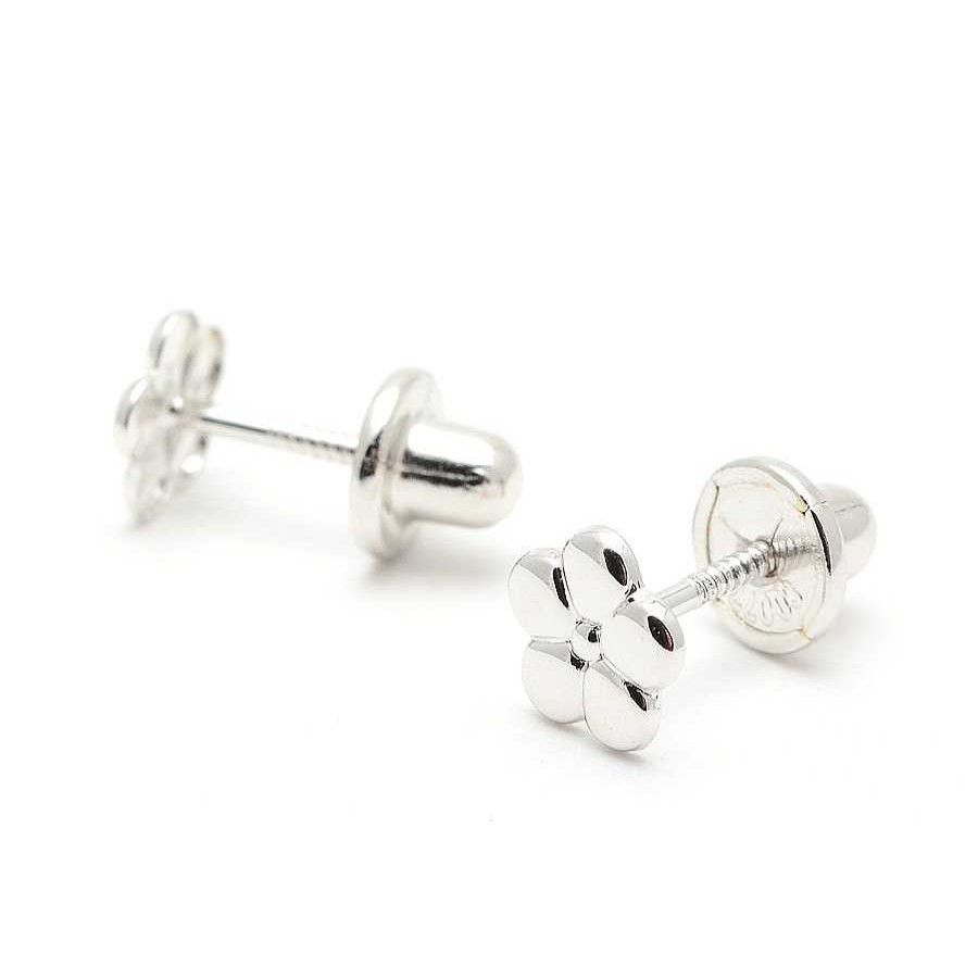 Beb Joyeria Antonio Cumplido | Pendientes Oro Blanco Flor