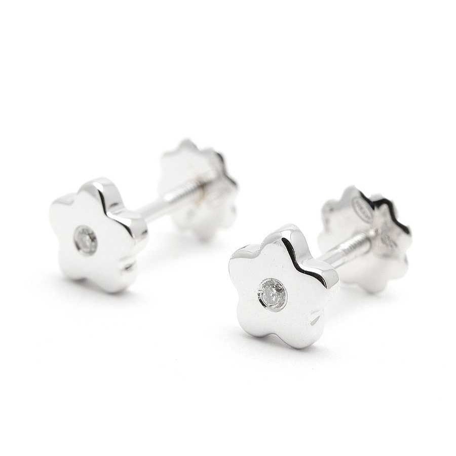 Beb Joyeria Antonio Cumplido | Pendientes Diamantes Oro Blanco Estrella