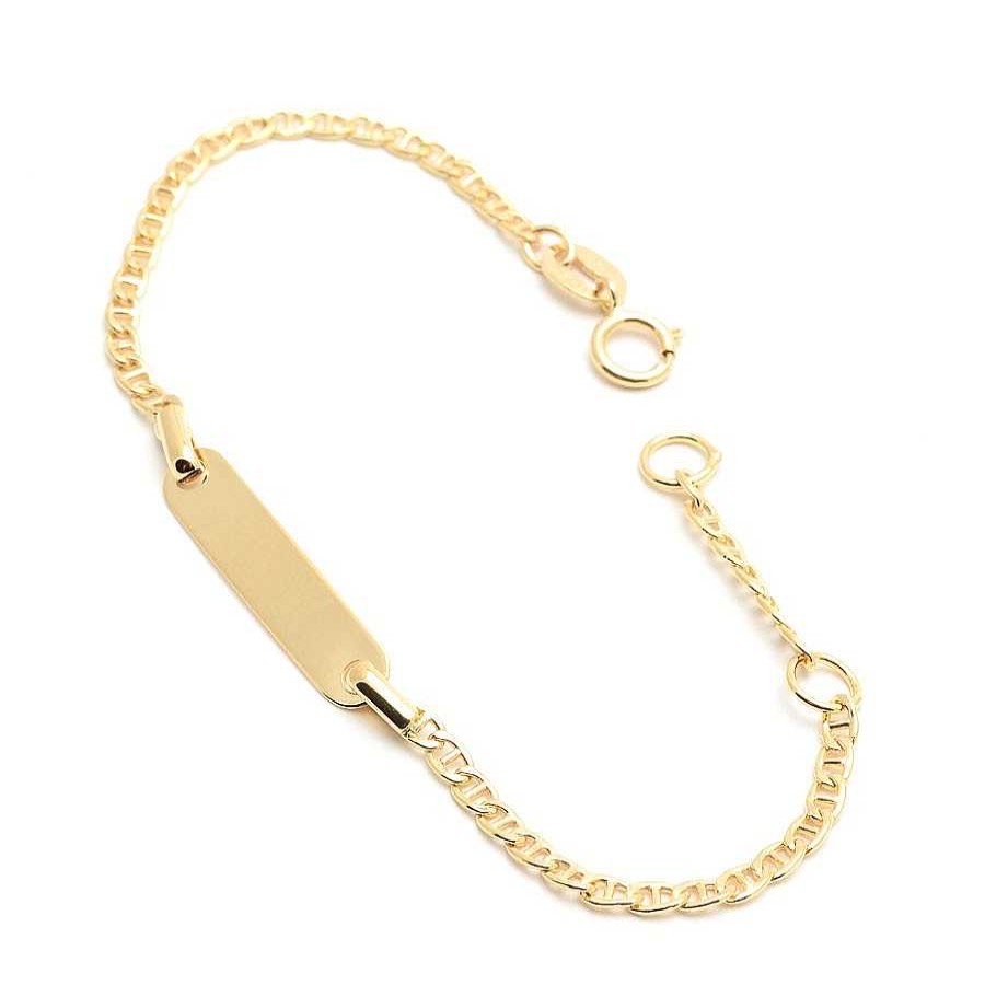 Beb Joyeria Antonio Cumplido | Pulsera Oro Beb Placa Nombre