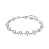 Pulseras Joyeria Antonio Cumplido | Pulsera Lotus Plata Riviere Circonitas