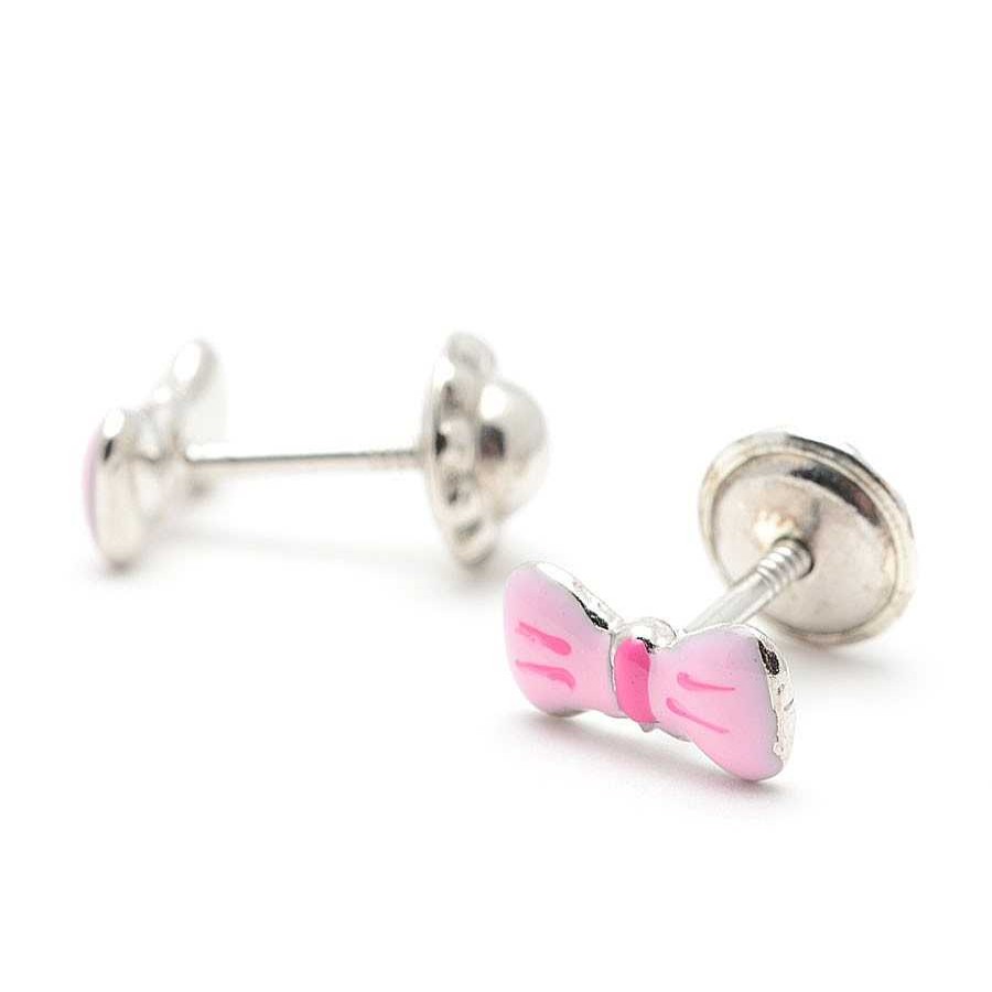 Beb Joyeria Antonio Cumplido | Pendientes Plata Pajarita Rosa