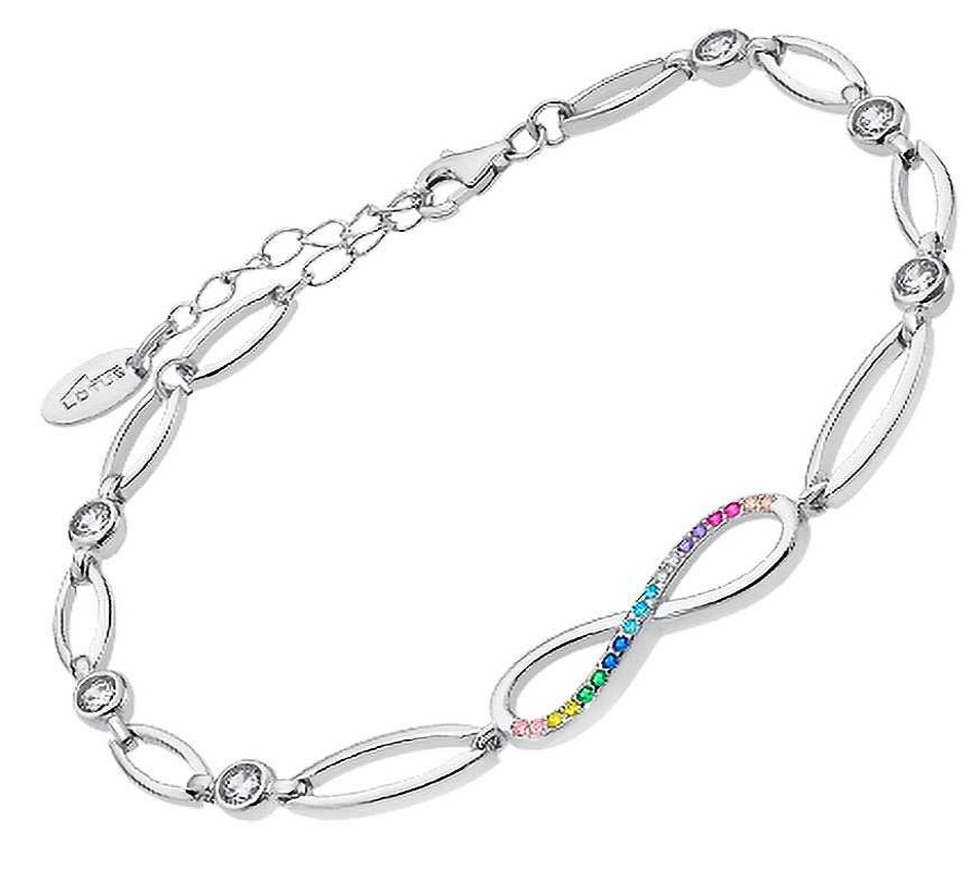 Pulseras Joyeria Antonio Cumplido | Pulsera Lotus Plata Infinito Circonitas