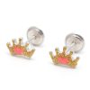 Beb Joyeria Antonio Cumplido | Pendientes Plata Corona Dorada