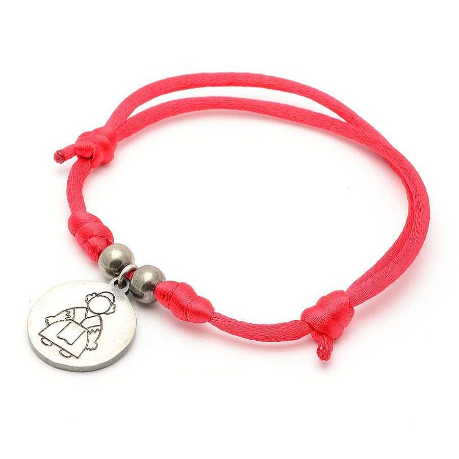 Pulseras Joyeria Antonio Cumplido | Pulsera Plata Fallera Cord N Rojo