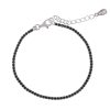 Pulseras Joyeria Antonio Cumplido | Pulsera Plata Riviere Circonitas Negras