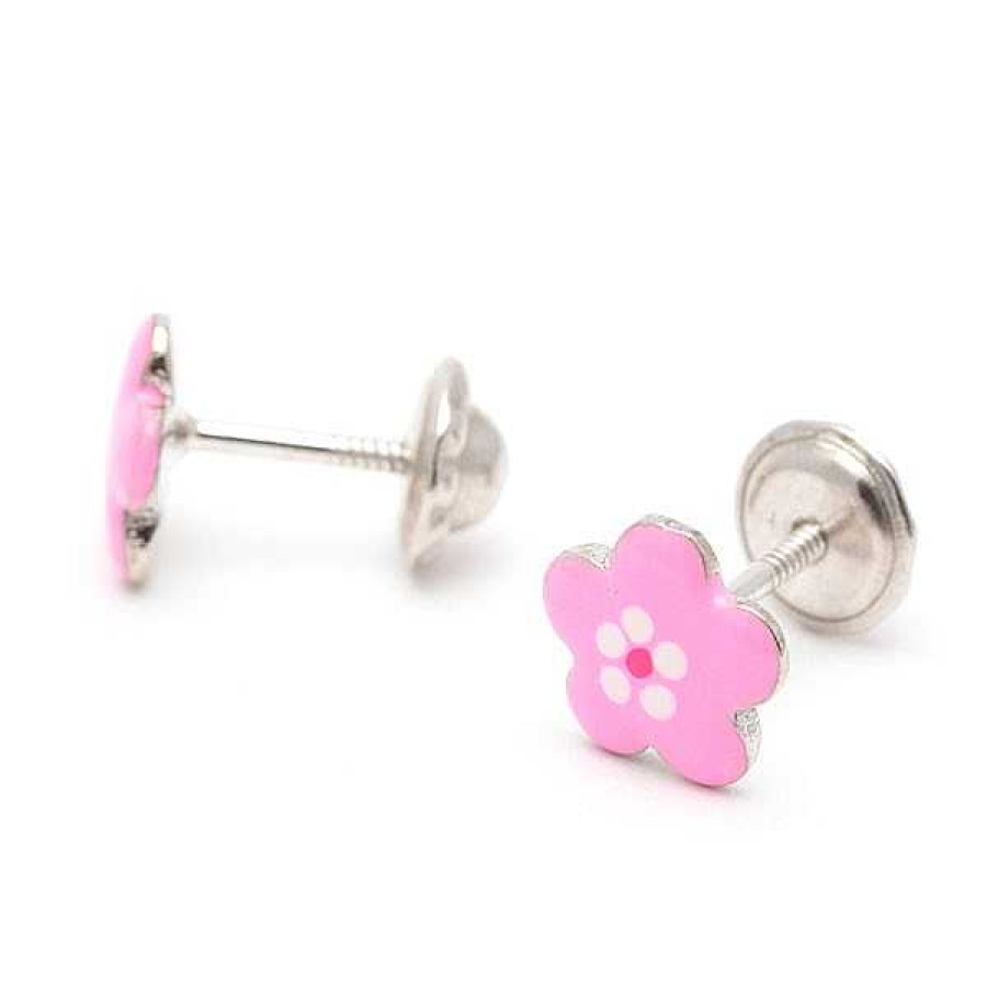 Beb Joyeria Antonio Cumplido | Pendientes Plata La Petra Flor Rosa