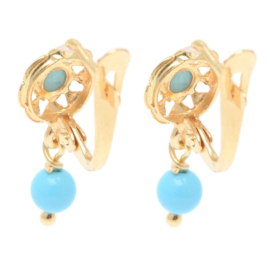 Beb Joyeria Antonio Cumplido | Pendientes Oro Beb Colgante Turquesas