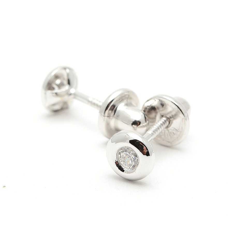 Beb Joyeria Antonio Cumplido | Pendientes Oro Blanco Circonita