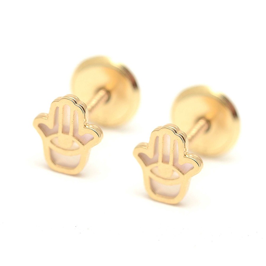 Beb Joyeria Antonio Cumplido | Pendientes Oro Beb Mano De F Tima