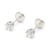 Beb Joyeria Antonio Cumplido | Pendientes Plata Rosca Circonita Garras