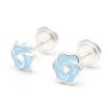 Beb Joyeria Antonio Cumplido | Pendientes Plata Flor Azul