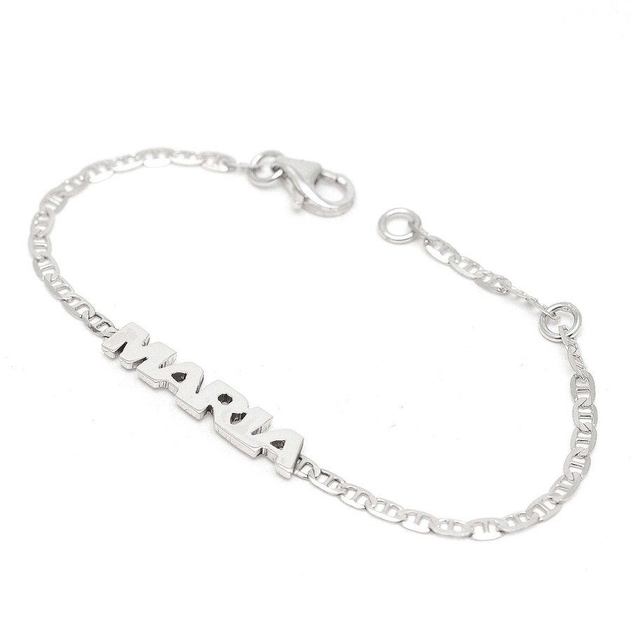 Beb Joyeria Antonio Cumplido | Pulsera Plata Beb Nombre Personalizado