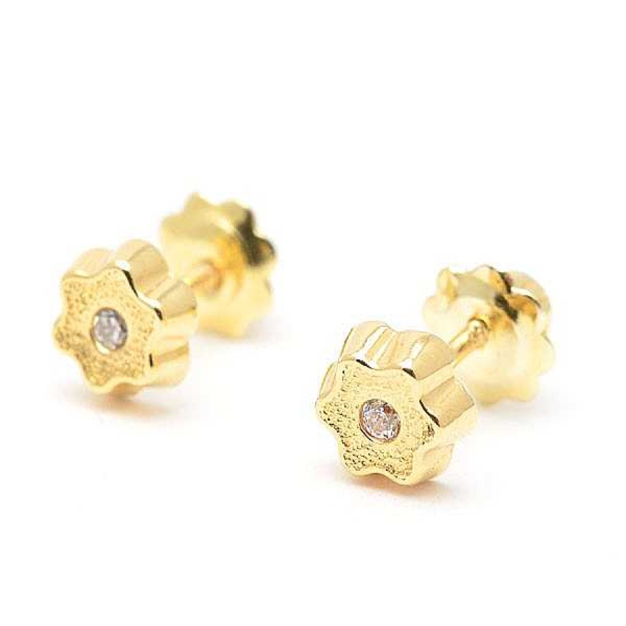 Beb Joyeria Antonio Cumplido | Pendientes Oro Flor