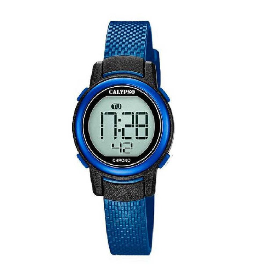 Comuniones Joyeria Antonio Cumplido Relojes | Reloj Calypso Digital Correa Goma Azul