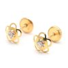 Beb Joyeria Antonio Cumplido | Pendientes Oro Flor Circonita