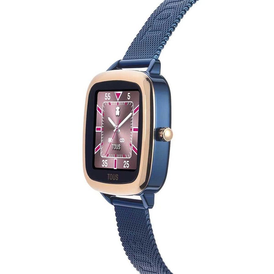 Tous Joyeria Antonio Cumplido | Reloj Smart Tous D-Connect Dorado Brazalete Azul