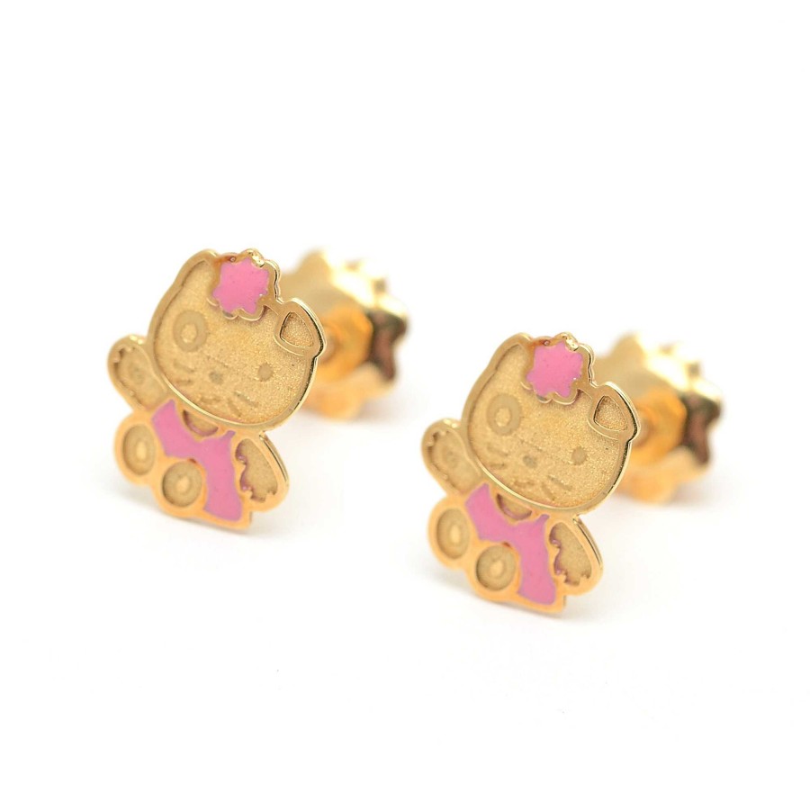 Beb Joyeria Antonio Cumplido | Pendientes Oro Beb Hello Kitty