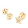 Beb Joyeria Antonio Cumplido | Pendientes Oro Beb Estrella Circonitas