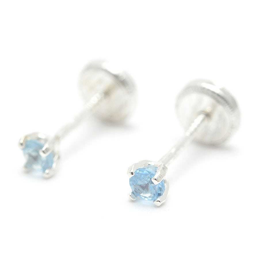 Beb Joyeria Antonio Cumplido | Pendientes Plata Cristal Azul