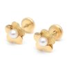 Beb Joyeria Antonio Cumplido | Pendientes Oro Perla Flor