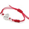 Fallas Joyeria Antonio Cumplido | Pulsera Fallera Plata Cordon Rojo