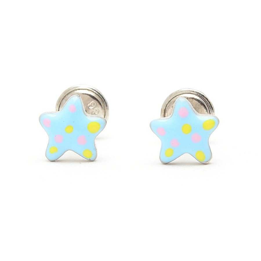 Beb Joyeria Antonio Cumplido | Pendientes Plata Estrella Azul