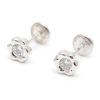 Beb Joyeria Antonio Cumplido | Pendientes Plata Rosca Flor Circonita