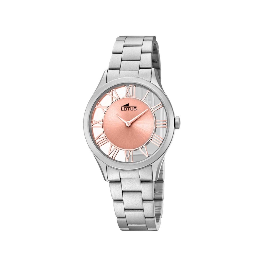 Relojes Joyeria Antonio Cumplido | Reloj Lotus Rosa Transparente Brazalete Acero