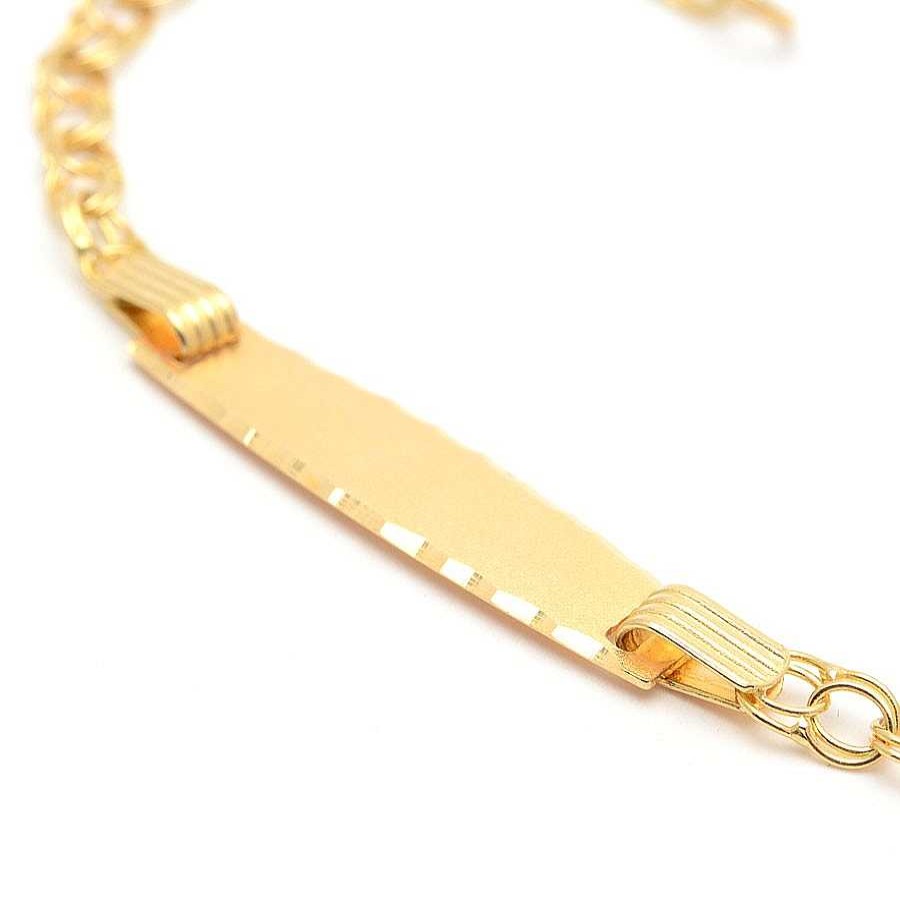 Beb Joyeria Antonio Cumplido | Pulsera Oro Milanesa Placa Nombre