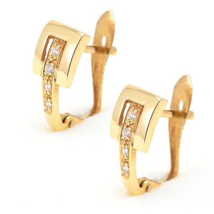 Comuniones Joyeria Antonio Cumplido Pendientes | Pendientes Cuadrado Oro