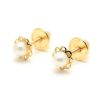 Beb Joyeria Antonio Cumplido | Pendientes Oro Flor Perla