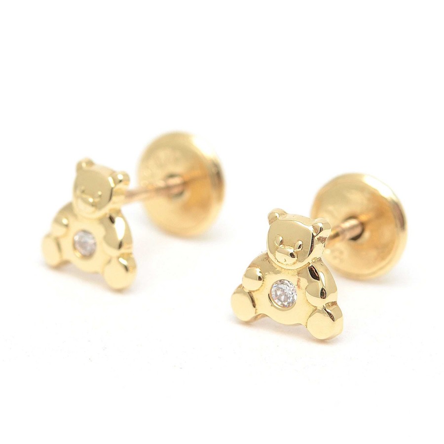 Beb Joyeria Antonio Cumplido | Pendientes Oro Beb Ositos Circonitas