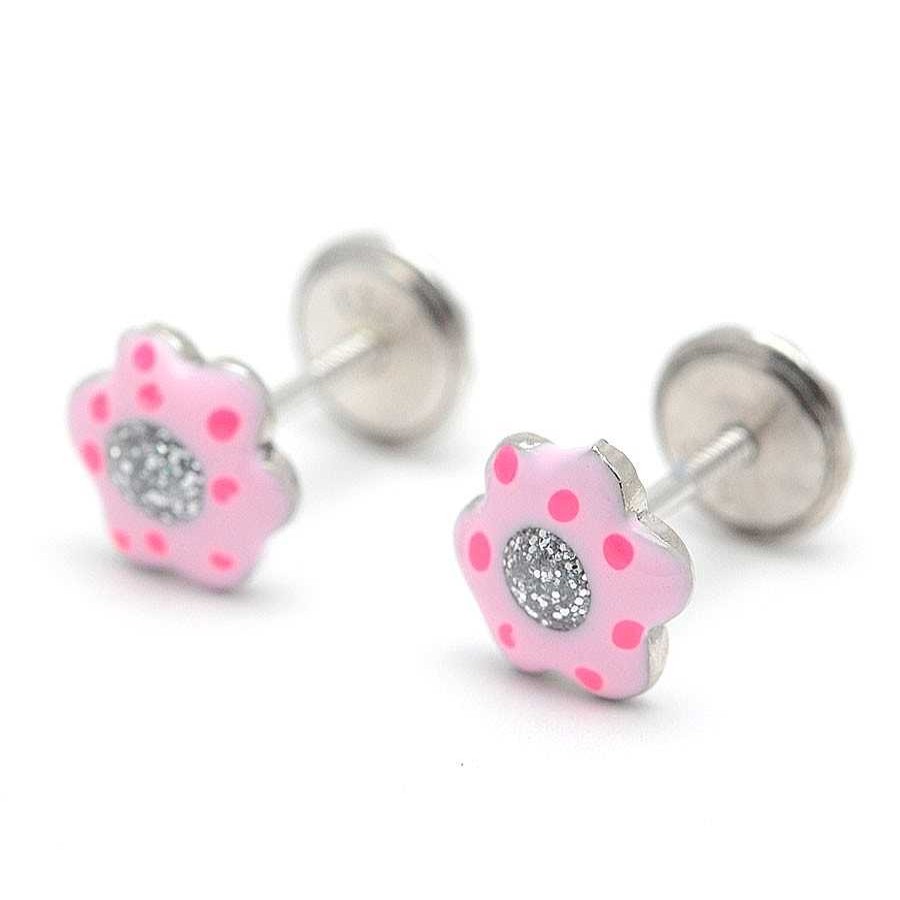 Beb Joyeria Antonio Cumplido | Pendientes Plata Flor Rosa