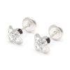 Beb Joyeria Antonio Cumplido | Pendientes Plata Rosca Flor Circonita