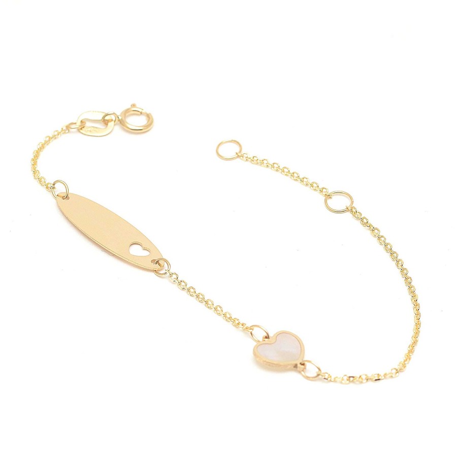 Beb Joyeria Antonio Cumplido | Pulsera Oro Beb Placa Coraz N N Car