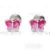 Beb Joyeria Antonio Cumplido | Pendientes Plata Mariposa Fucsia