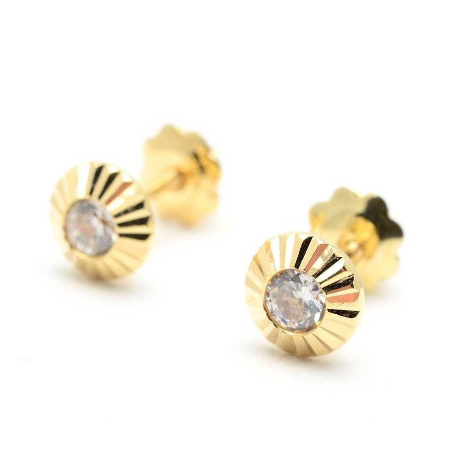 Beb Joyeria Antonio Cumplido | Pendientes Oro C Rculo Circonita