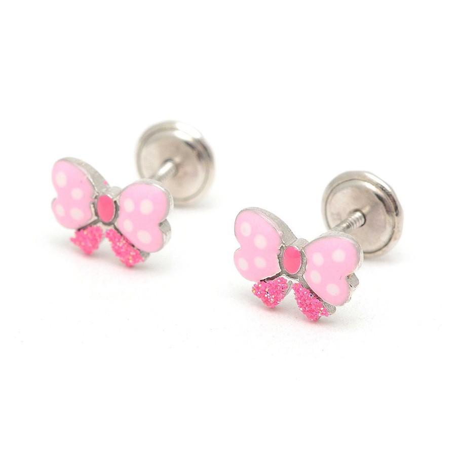 Beb Joyeria Antonio Cumplido | Pendientes Plata Pajarita Rosa