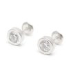 Beb Joyeria Antonio Cumplido | Pendientes Plata Rosca C Rculo Circonita