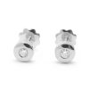 Beb Joyeria Antonio Cumplido | Pendientes Oro Blanco C Rculo Circonita