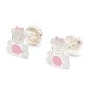 Beb Joyeria Antonio Cumplido | Pendientes Plata Osito Rosa